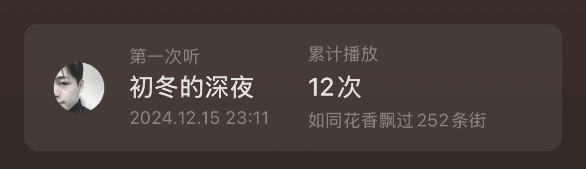 2024-12-15 首次播放《没什么》
